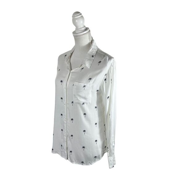 Rails Charli Palm Tree Print Button Up Blouse - Picture 3 of 10